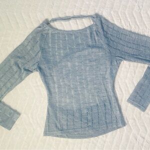 Princess Polly Blue Long Sleeve Top